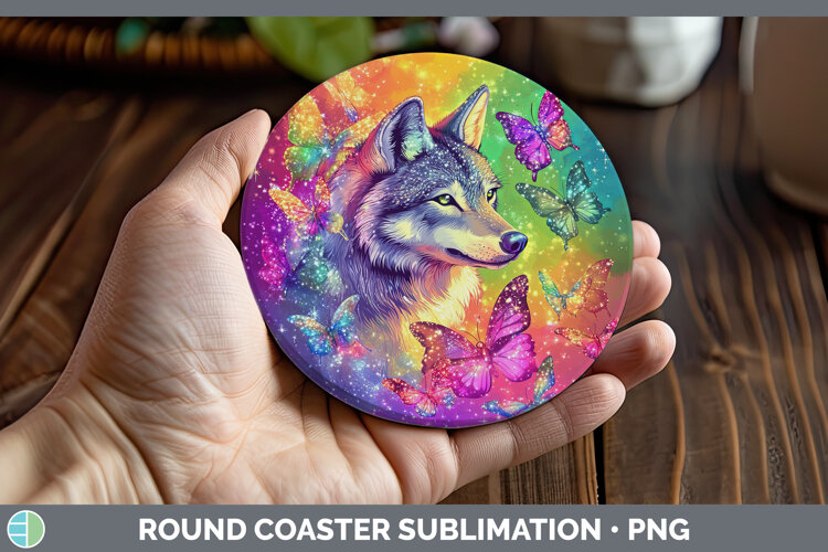 GorgeousBS01 Glitter Round Coaster design.