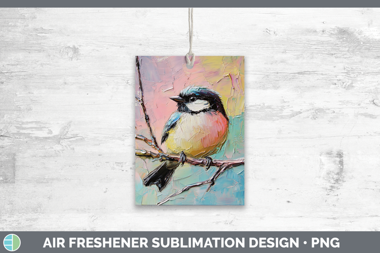 BS01 Thick Paint Chickadee Air Freshener Sublimation Car Fre