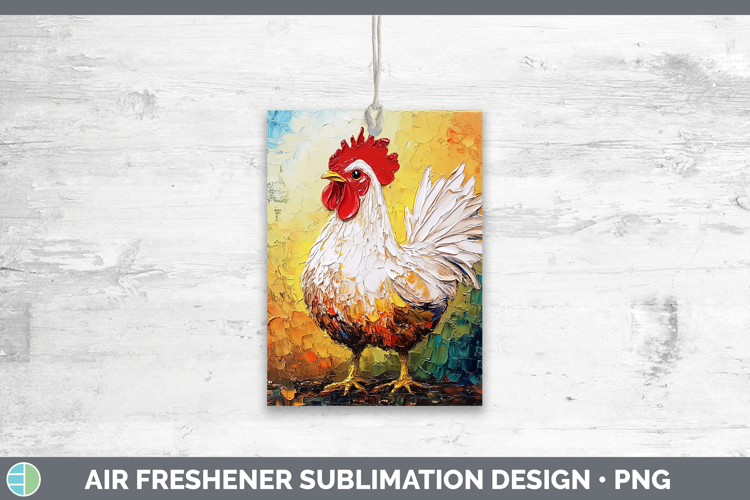 BS01 Thick Paint Chicken Air Freshener Sublimation Car Fresh