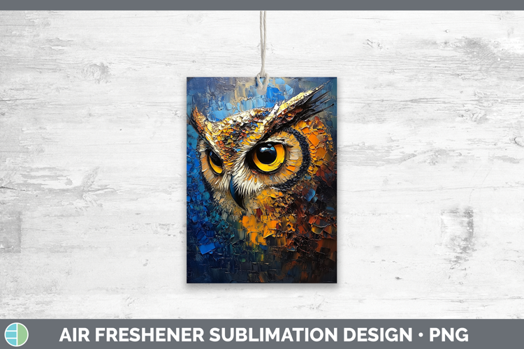 BS01 Thick Paint Owl Air Freshener Sublimation Car Freshener