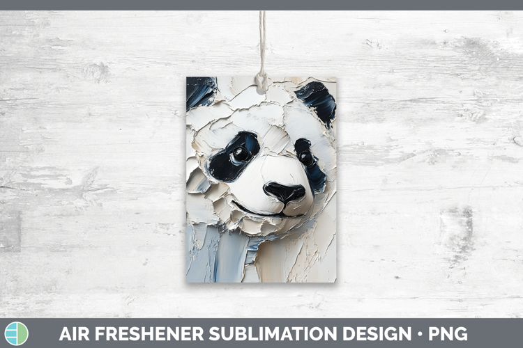 BS01 Thick Paint Panda Air Freshener Sublimation Car Freshen