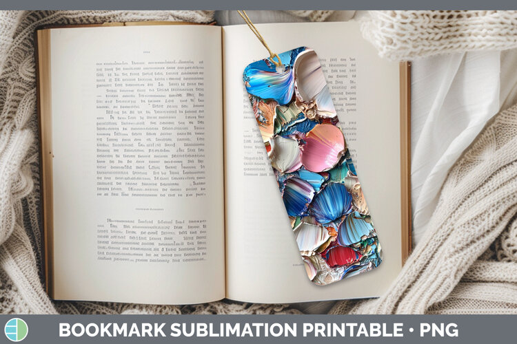 GorgeousBS01 Thick Paint Bookmark design.
