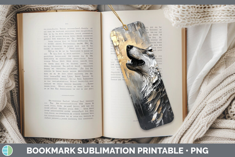 GorgeousBS01 Thick Paint Bookmark design.