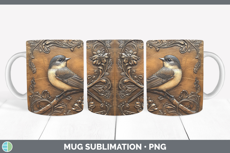 GorgeousBS01 Tooled Leather Mug Wrap design.