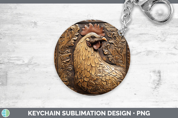 GorgeousBS01 Tooled Leather Keychain design.