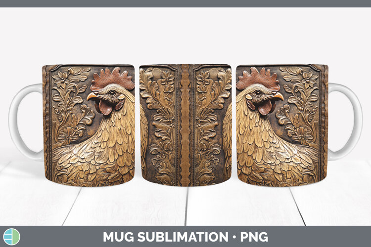 GorgeousBS01 Tooled Leather Mug Wrap design.
