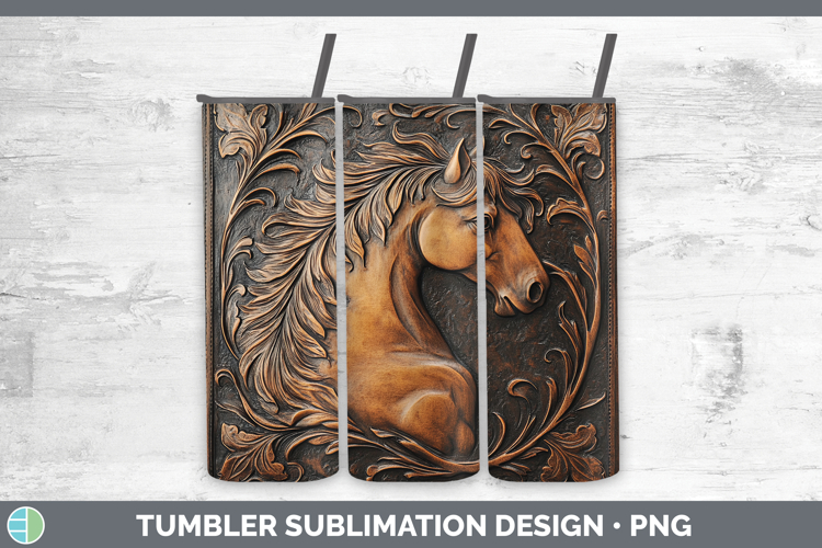 GorgeousBS01 Tooled Leather Tumbler design.