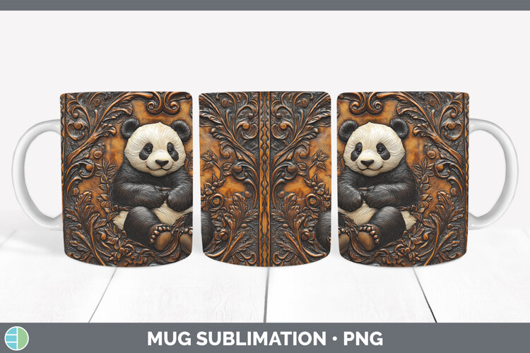 GorgeousBS01 Tooled Leather Mug Wrap design.