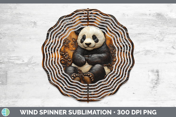 GorgeousBS01 Tooled Leather Wind Spinner design.