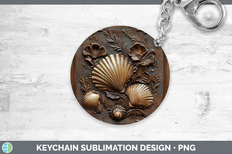 GorgeousBS01 Tooled Leather Keychain design.