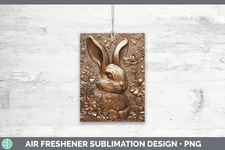 BS02 Copper Relief Bunny Air Freshener Sublimation Car Fresh