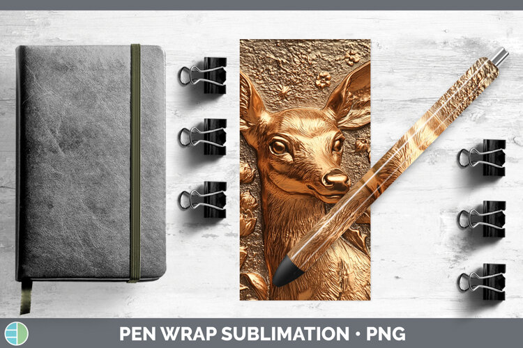 GorgeousBS02 Copper Relief Pen Wrap design.
