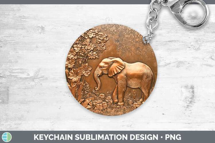 GorgeousBS02 Copper Relief Keychain design.