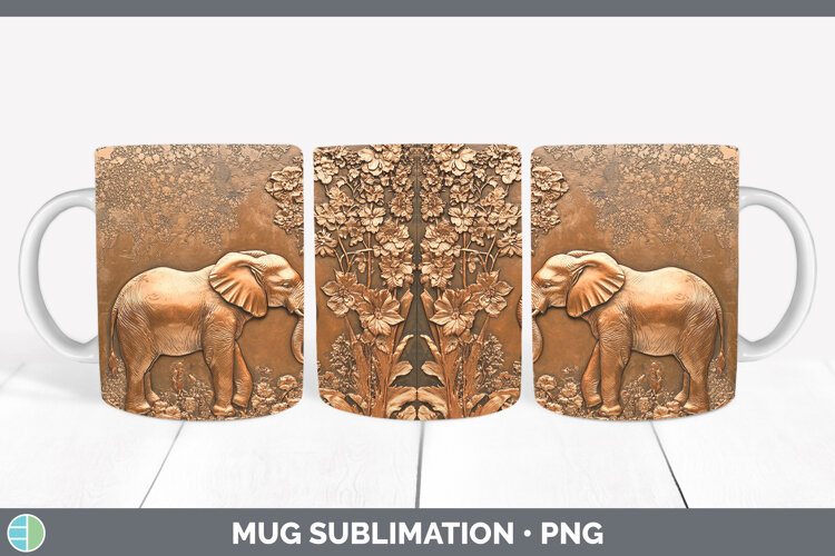 GorgeousBS02 Copper Relief Mug Wrap design.