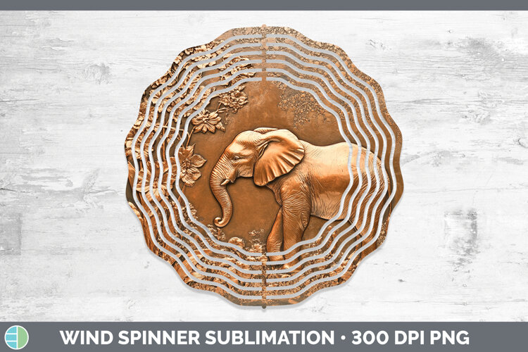 GorgeousBS02 Copper Relief Wind Spinner design.