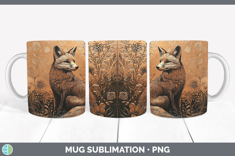 GorgeousBS02 Copper Relief Mug Wrap design.