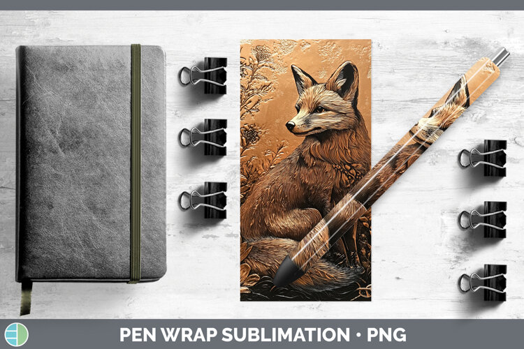 GorgeousBS02 Copper Relief Pen Wrap design.