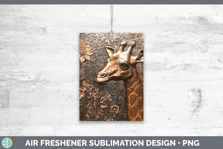 BS02 Copper Relief Giraffe Air Freshener Sublimation Car Fre