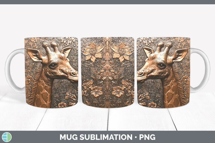 GorgeousBS02 Copper Relief Mug Wrap design.