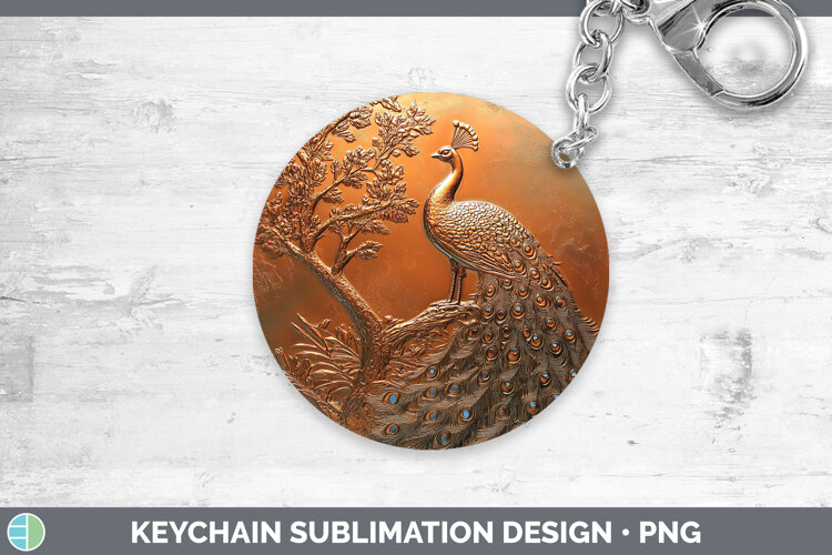 GorgeousBS02 Copper Relief Keychain design.