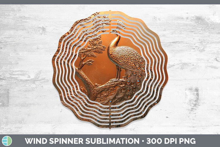 GorgeousBS02 Copper Relief Wind Spinner design.