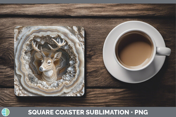 GorgeousBS02 Geode Square Coaster design.