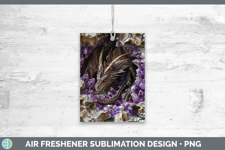 BS02 Geode Dragon Air Freshener Sublimation Car Freshener De