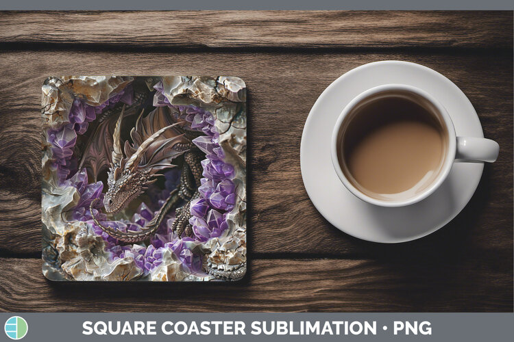 GorgeousBS02 Geode Square Coaster design.