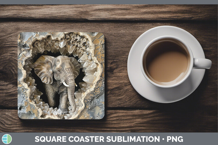 GorgeousBS02 Geode Square Coaster design.
