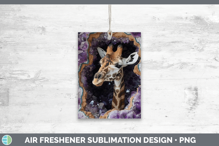 BS02 Geode Giraffe Air Freshener Sublimation Car Freshener D