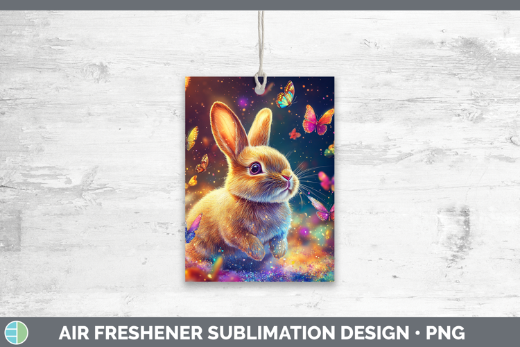 BS02 Glitter Bunny Air Freshener Sublimation Car Freshener D