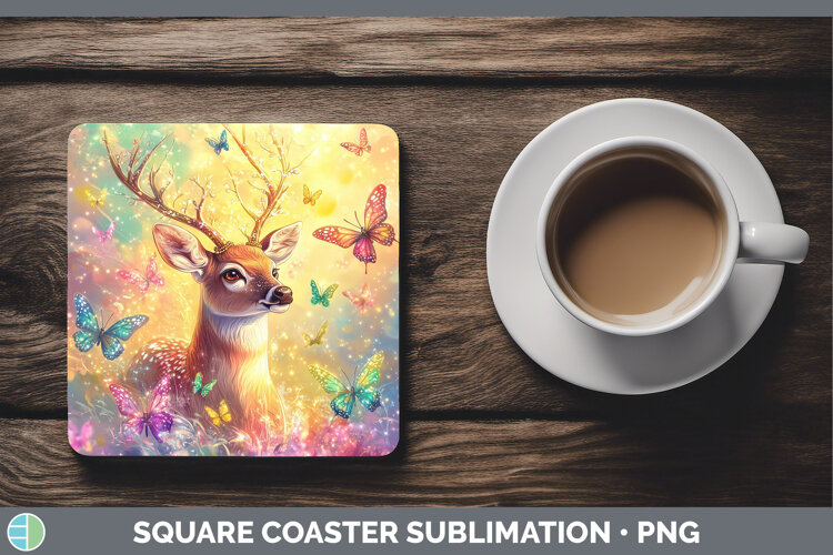 GorgeousBS02 Glitter Square Coaster design.