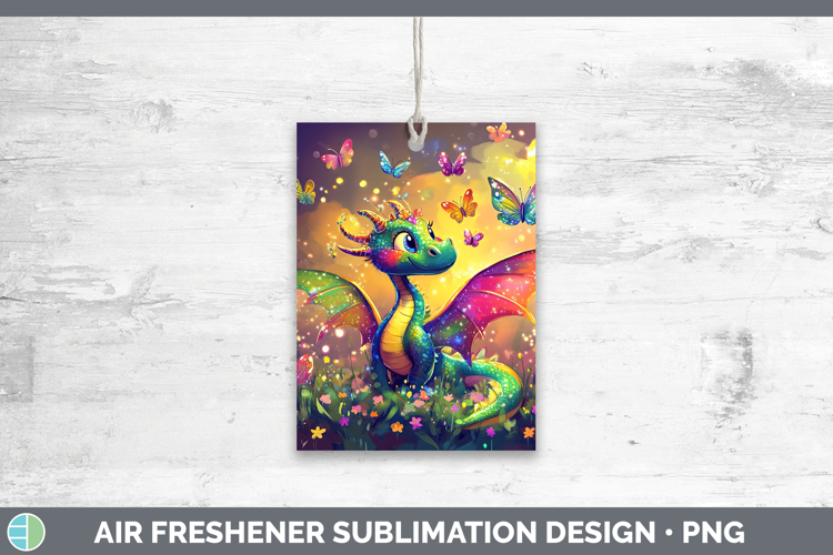 BS02 Glitter Dragon Air Freshener Sublimation Car Freshener