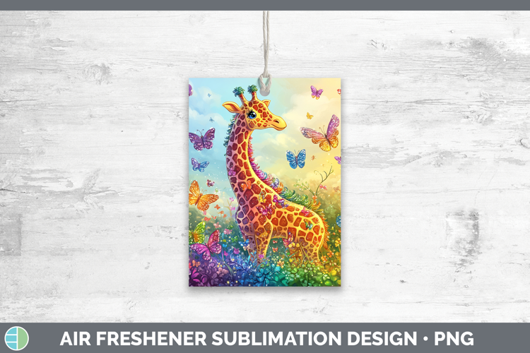 BS02 Glitter Giraffe Air Freshener Sublimation Car Freshener