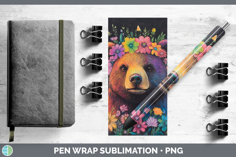 GorgeousBS02 Rainbow Pen Wrap design.