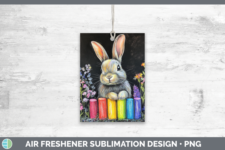BS02 Rainbow Bunny Air Freshener Sublimation Car Freshener
