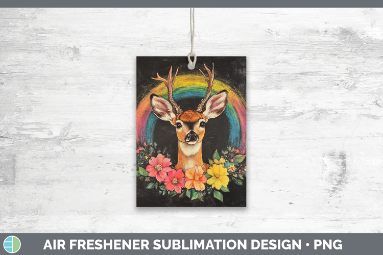 BS02 Rainbow Deer Air Freshener Sublimation Car Freshener D