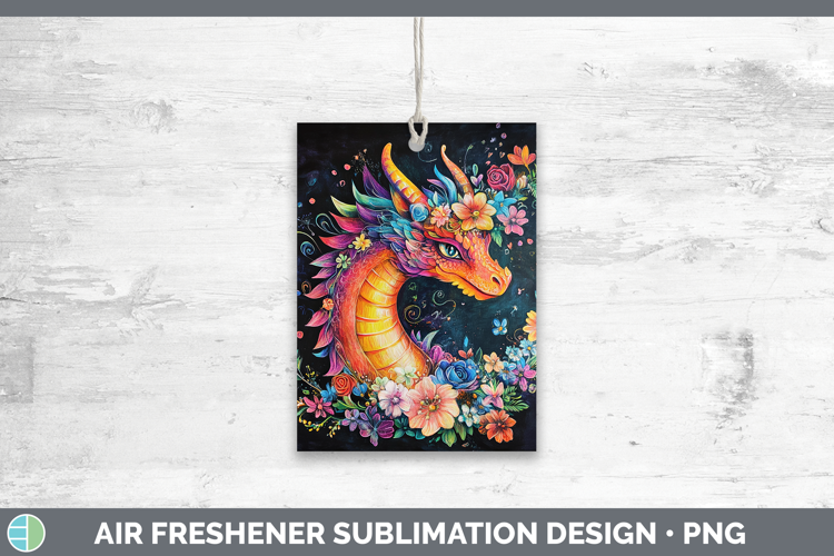 BS02 Rainbow Dragon Air Freshener Sublimation Car Freshener