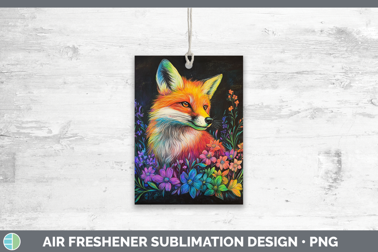 BS02 Rainbow Fox Air Freshener Sublimation Car Freshener De