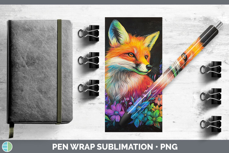 GorgeousBS02 Rainbow Pen Wrap design.