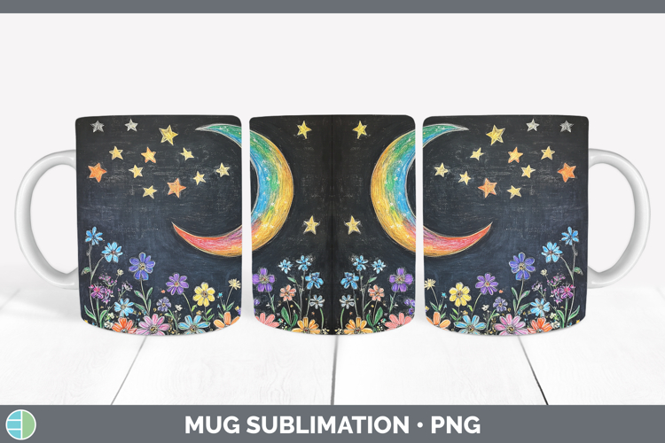Moon and Stars Clipart Image 5