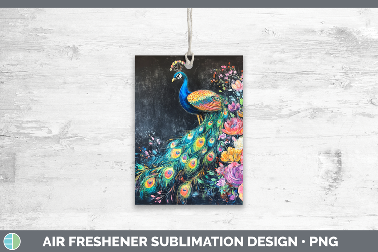 BS02 Rainbow Peacock Air Freshener Sublimation Car Freshene