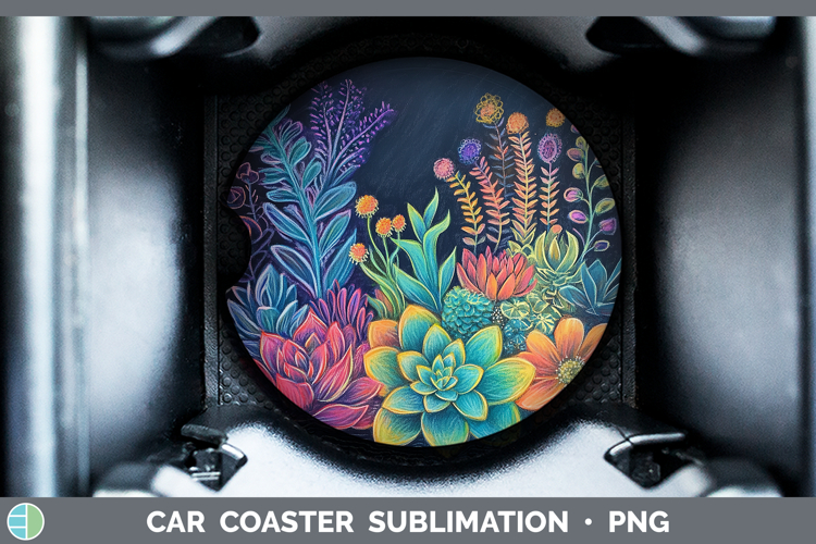 Car Coaster Sublimation Designs