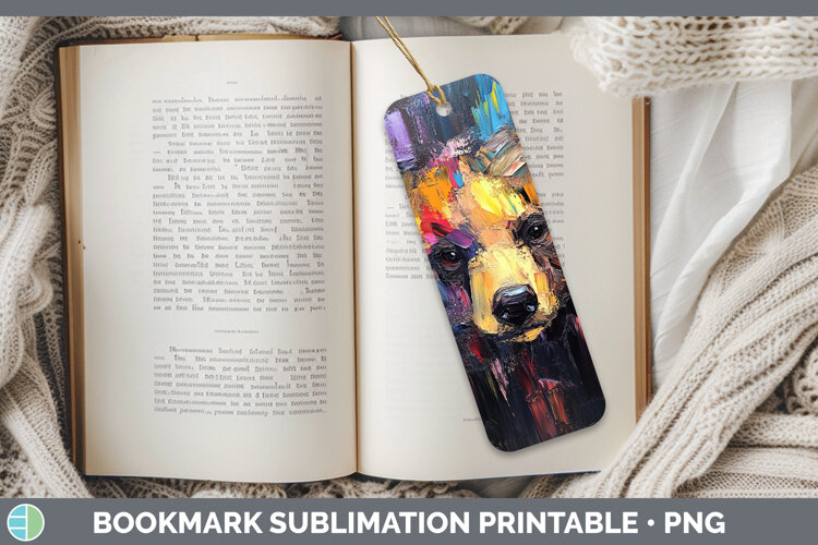 GorgeousBS02 Thick Paint Bookmark design.