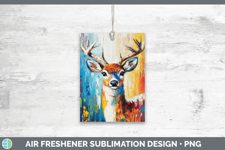 BS02 Thick Paint Deer Air Freshener Sublimation Car Freshene