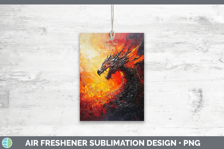 BS02 Thick Paint Dragon Air Freshener Sublimation Car Freshe