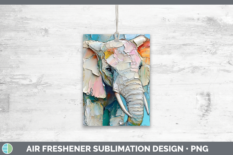 BS02 Thick Paint Elephant Air Freshener Sublimation Car Fres