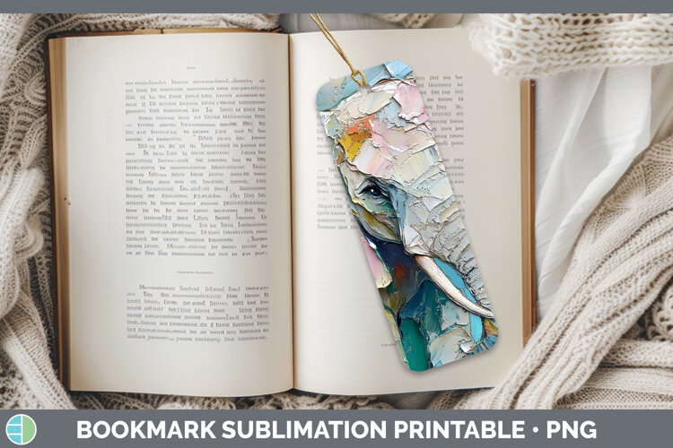 GorgeousBS02 Thick Paint Bookmark design.