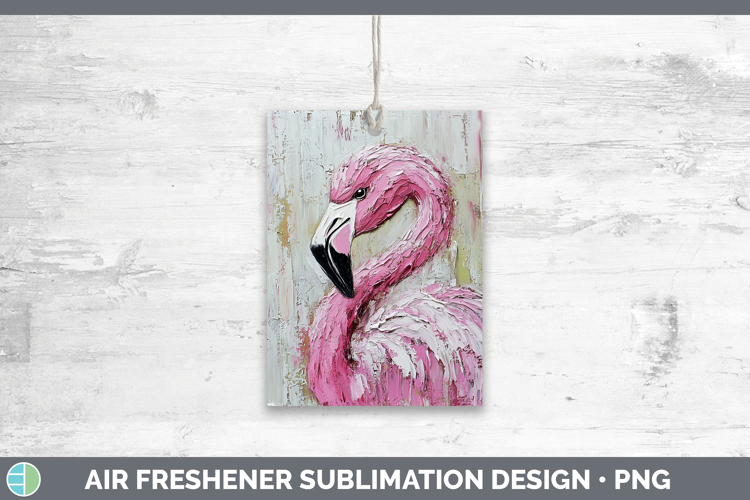 BS02 Thick Paint Flamingo Air Freshener Sublimation Car Fres
