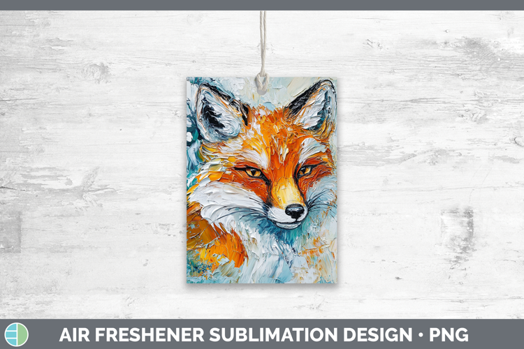 BS02 Thick Paint Fox Air Freshener Sublimation Car Freshener